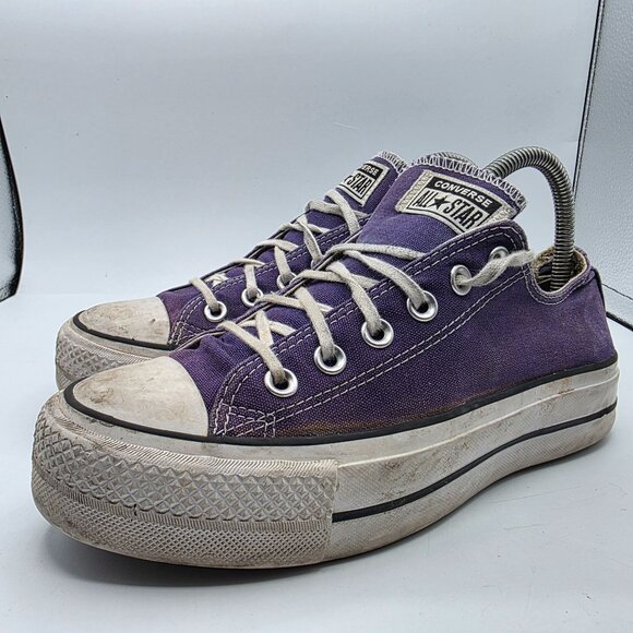 Converse Chuck Taylor All Star Lift Ox Womens Size 8 Purple Platform Shoes - Picture 4 of 13